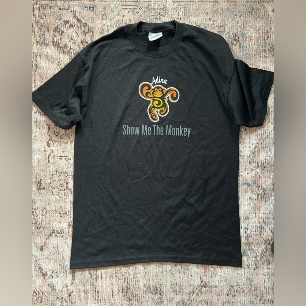 Port and Company Black 'Show Me The Monkey' Tee